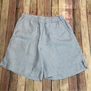 Poetry 100% linen pinstripe shorts size women’s 8